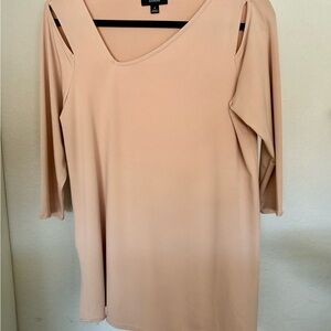Alfani Blush Pink V-Neck Blouse